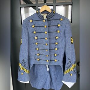 Vintage Military West Point Men's Dress Blue Formal Uniform Wool Jacket 44R USA